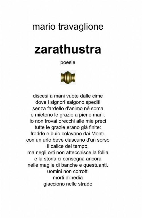 Zarathustra - Mario Travaglione - copertina