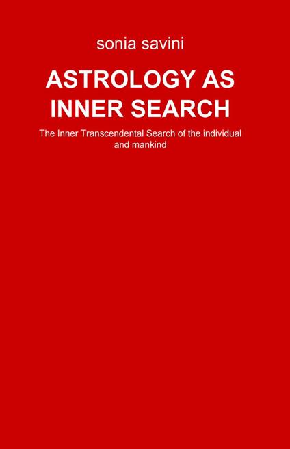 Astrology as inner search - Savini Sonia - copertina