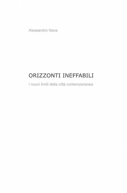 Orizzonti ineffabili - Alessandro Nava - copertina