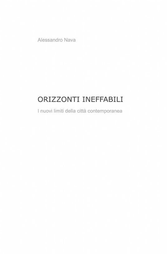 Orizzonti ineffabili - Alessandro Nava - copertina