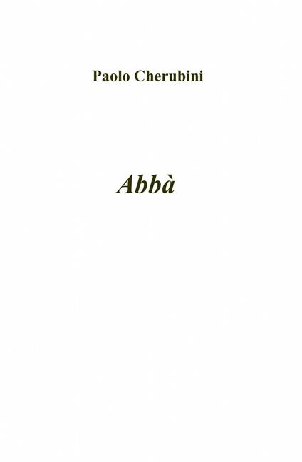 Abbà - Paolo Cherubini - copertina