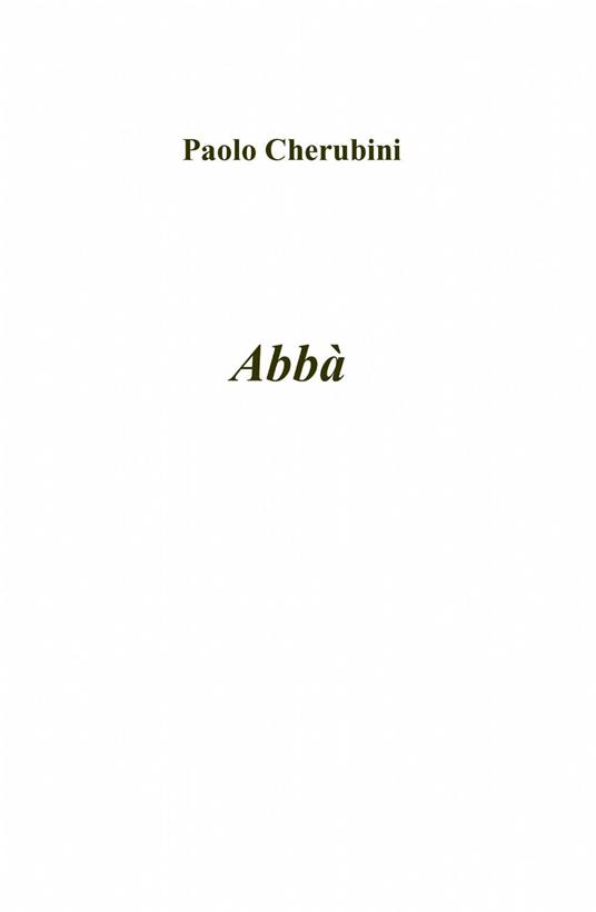 Abbà - Paolo Cherubini - copertina