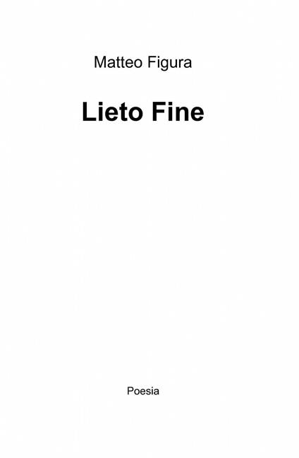 Lieto fine - Matteo Figura - copertina