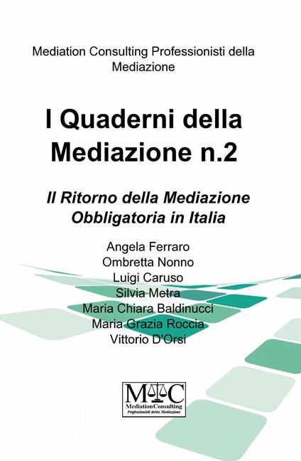 I quaderni della mediazione. Vol. 2 - copertina