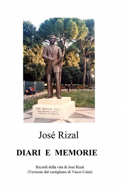 Diari e memorie - José Rizal y Alonso - copertina