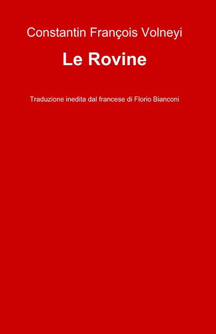 Le rovine - Constantin F. Volney - copertina