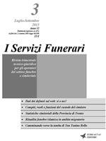 I servizi funerari Luglio-Settembre 2013. Vol. 3