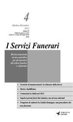 I servizi funerari Ottobre-Dicembre 2013. Vol. 4