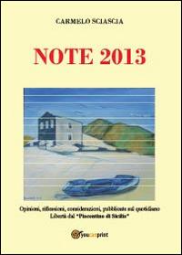 Note 2013 - Carmelo Sciascia - copertina