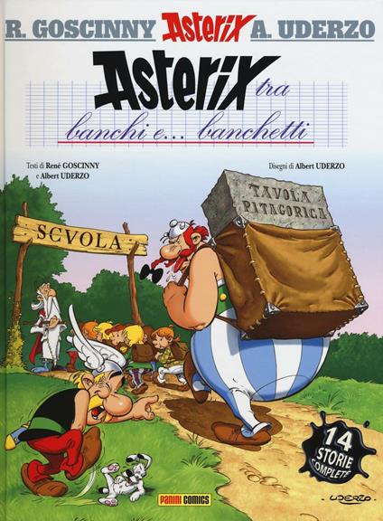 Asterix tra banchi e... banchetti - René Goscinny,Albert Uderzo - copertina