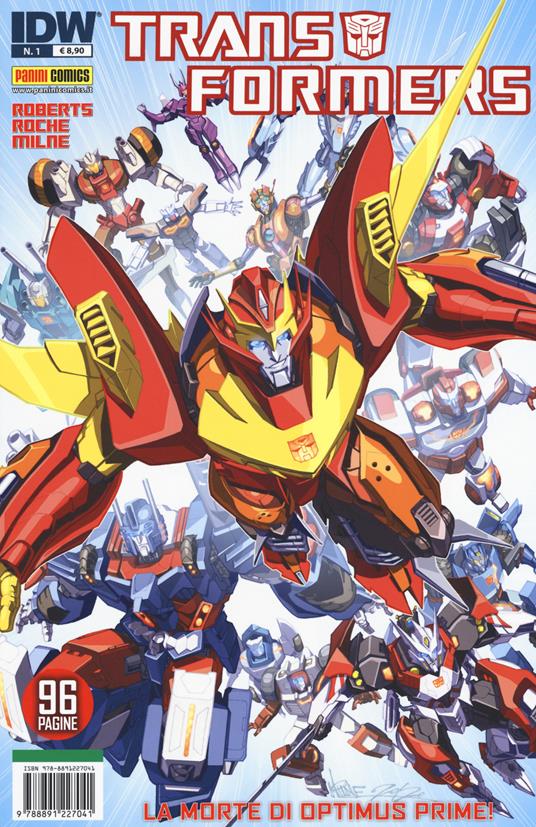 La morte di Optimus Prime! Transformers . Vol. 1 - James J. Roberts,John Barber,Nick Roche - copertina