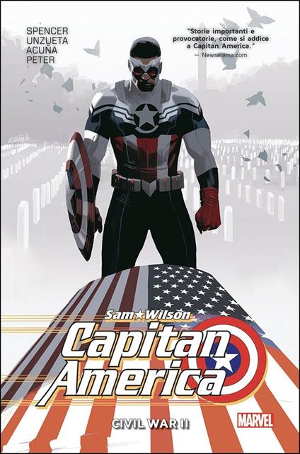 Sam Wilson. Capitan America. Vol. 3: Civil war II - Nick Spencer,Angel Unzueta,Daniel Acuña - copertina