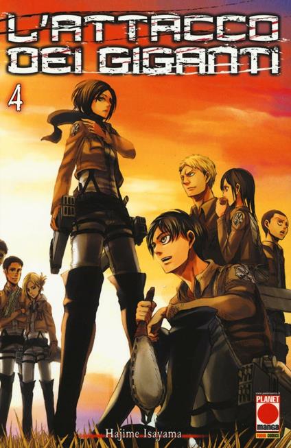 L' attacco dei giganti. Vol. 4 - Hajime Isayama - copertina
