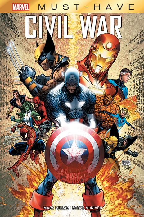 Civil war - Mark Millar,Steve McNiven - copertina