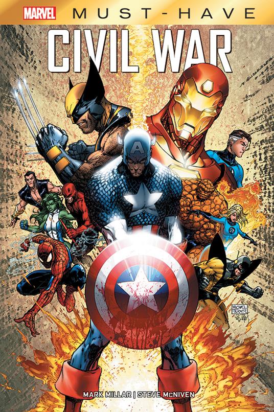Civil war - Mark Millar,Steve McNiven - copertina