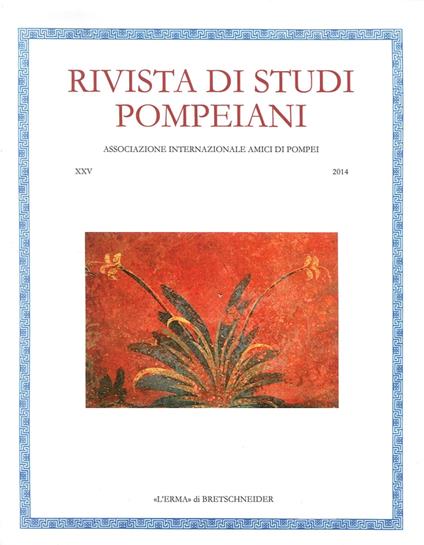 Rivista di studi pompeiani (2014). Vol. 25 - copertina