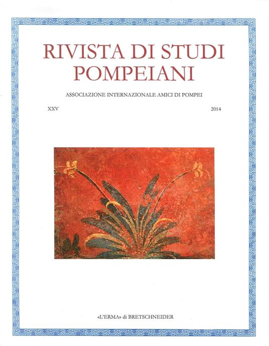 Rivista di studi pompeiani (2014). Vol. 25 - copertina
