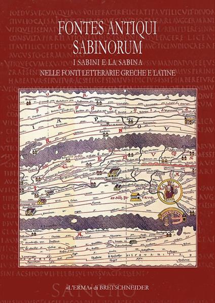 Fontes Antiqui Sabinorum. I Sabini e la Sabina nelle fonti letterarie greche e latine - copertina