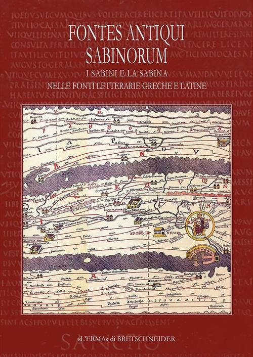 Fontes Antiqui Sabinorum. I Sabini e la Sabina nelle fonti letterarie greche e latine - copertina