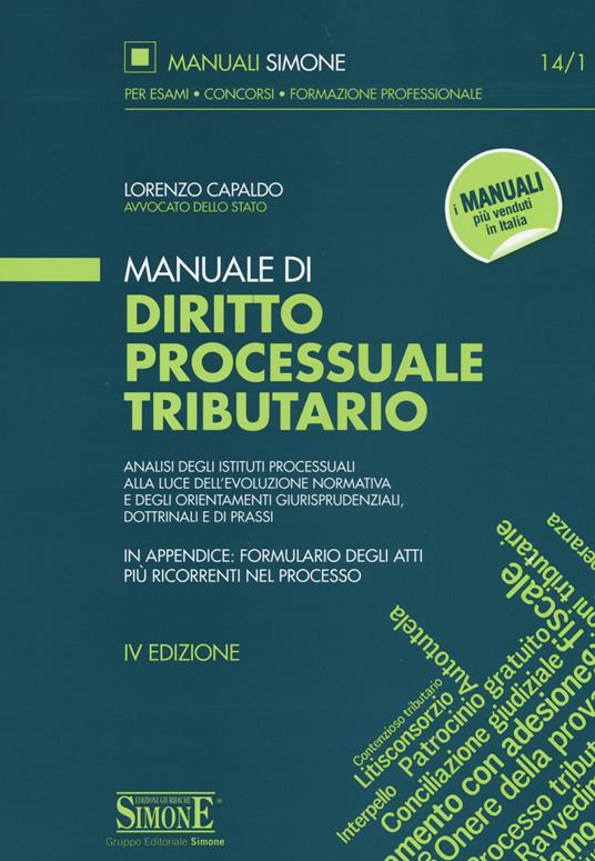 Manuale di diritto processuale tributario - Lorenzo Capaldo - copertina