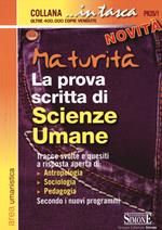 Maturità. La prova scritta di scienze umane