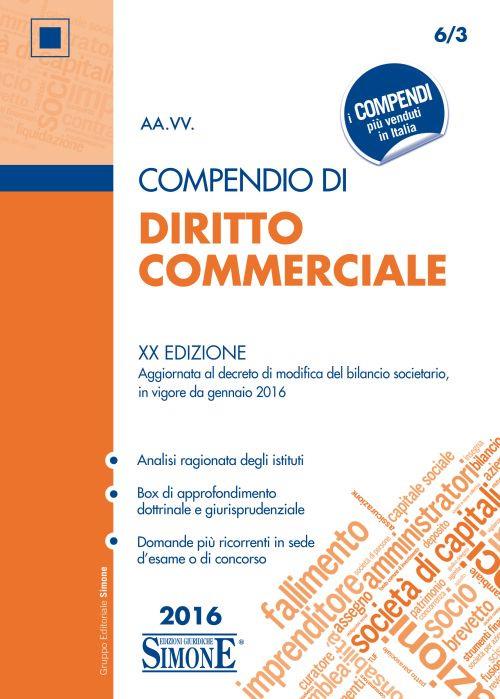 Compendio di diritto commerciale - copertina