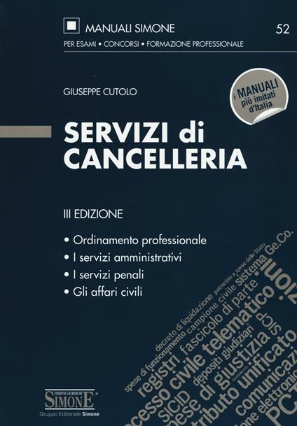 Servizi di cancelleria - Giuseppe Cutolo - copertina