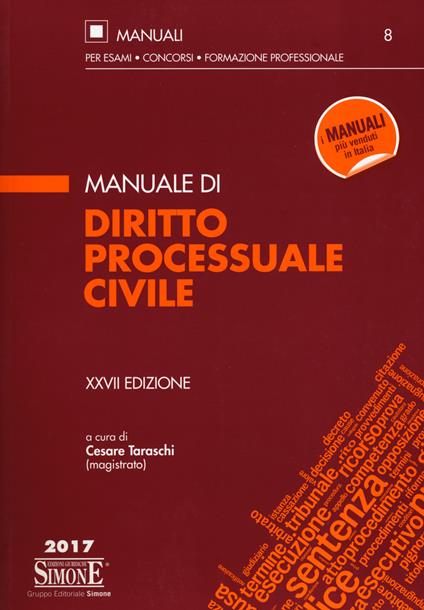 Manuale di diritto processuale civile - copertina