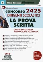 Concorso 2425 dirigenti scolastici. La prova scritta. Quesiti svolti per la preparazione alla prova