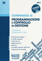 Compendio di programmazione e controllo di gestione