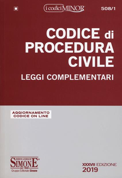 Codice di procedura civile. Leggi complementari. Ediz. minor - copertina