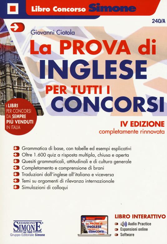 La prova di inglese per tutti i concorsi. Con espansione online - Giovanni Ciotola - copertina