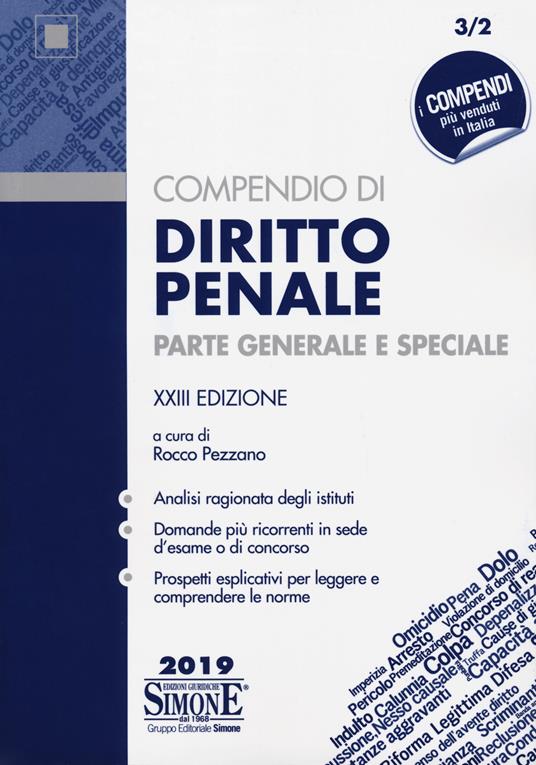 Compendio di diritto penale. Parte generale e speciale - copertina