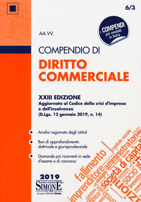 Compendio di diritto commerciale - copertina