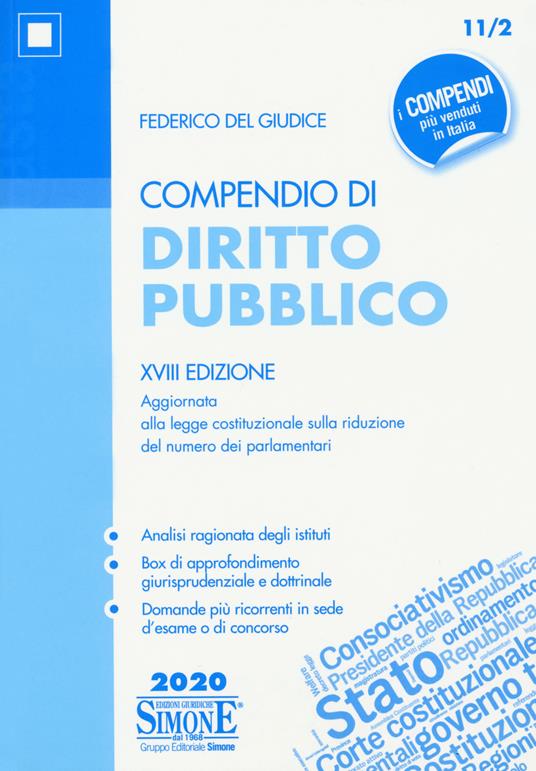 Compendio di diritto pubblico - Federico Del Giudice - copertina