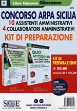 Concorso Arpa Sicilia. 10 assistenti amministrativi, 4 collaboratori amministrativi. Kit di preparazione