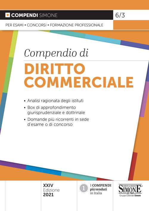 Compendio di diritto commerciale - copertina