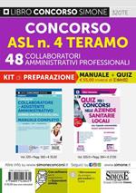 Concorso ASL n. 4 Teramo. 48 collaboratori amministrativi professionali. Kit di preparazione. Manuale + Quiz