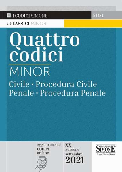 Quattro codici. Ediz. minor - copertina