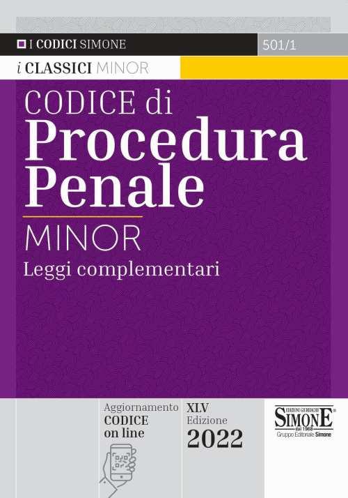 Codice di procedura penale e leggi complementari. Ediz. minor - copertina