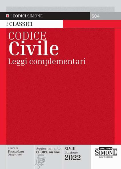 Codice civile. Leggi complementari - copertina