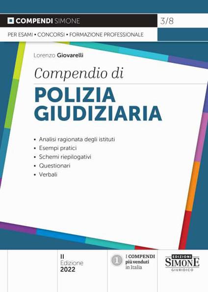 Compendio di polizia giudiziaria - Lorenzo Giovarelli - copertina