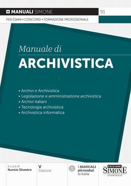 Manuale di archivistica - copertina