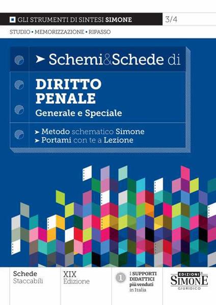 Schemi & schede di diritto penale. Generale e speciale - copertina