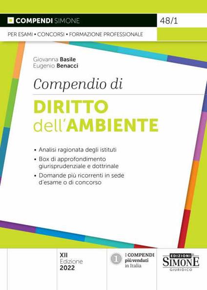 Compendio di diritto dell'ambiente - Giovanna Basile,Eugenio Benacci - copertina