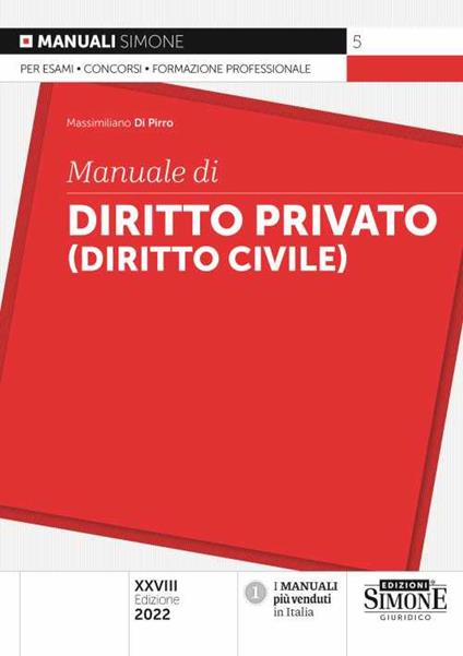 Manuale di diritto privato (diritto civile) - Massimiliano Di Pirro - copertina