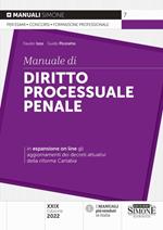 Manuale di diritto processuale penale. Con espansione online