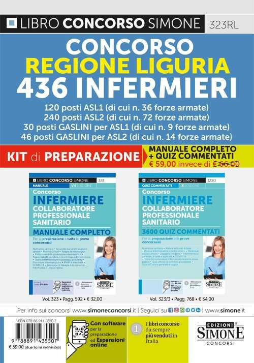 Concorso Regione Liguria. 436 infermieri. Kit di preparazione - copertina