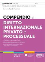 Compendio di diritto internazionale privato e processuale