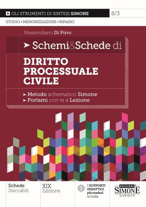 Schemi & schede di diritto processuale civile - Massimiliano Di Pirro - copertina